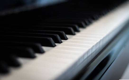 piano lähikuvassa